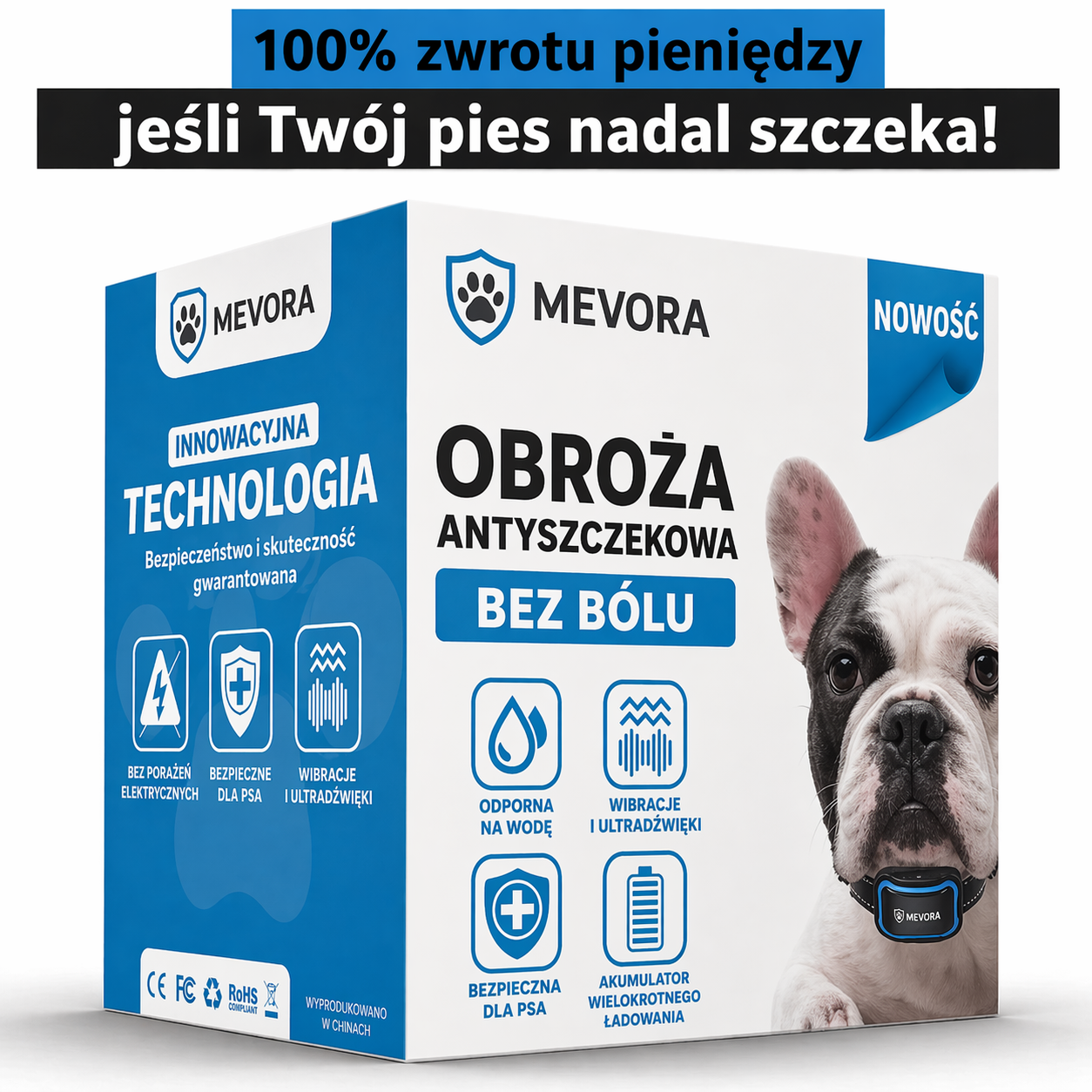 Obroża antyszczekowa Mevora