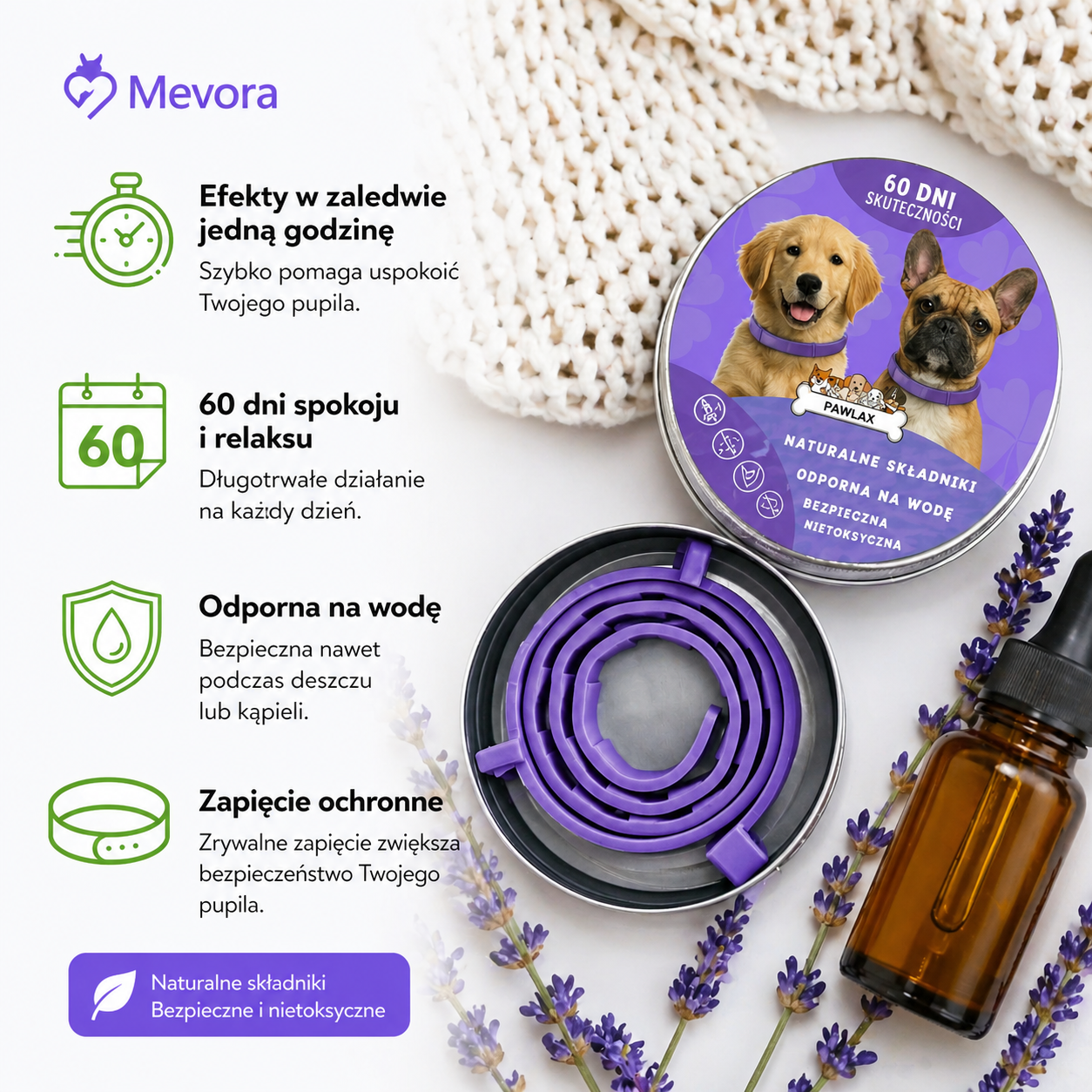 Obroża uspakajająca Mevora