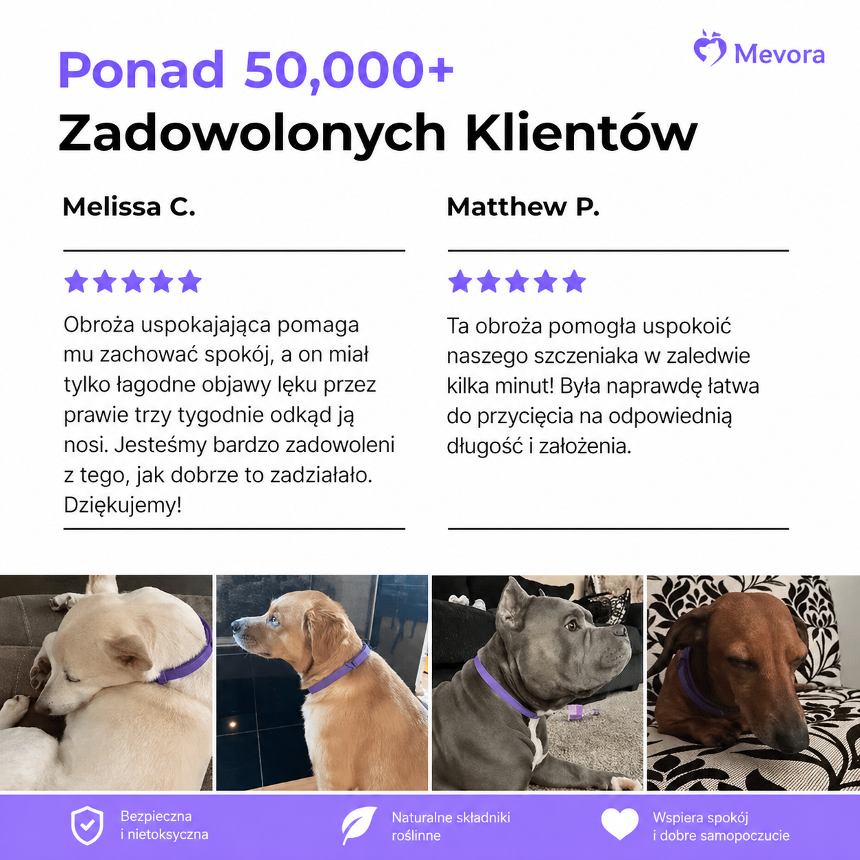 Obroża uspakajająca Mevora