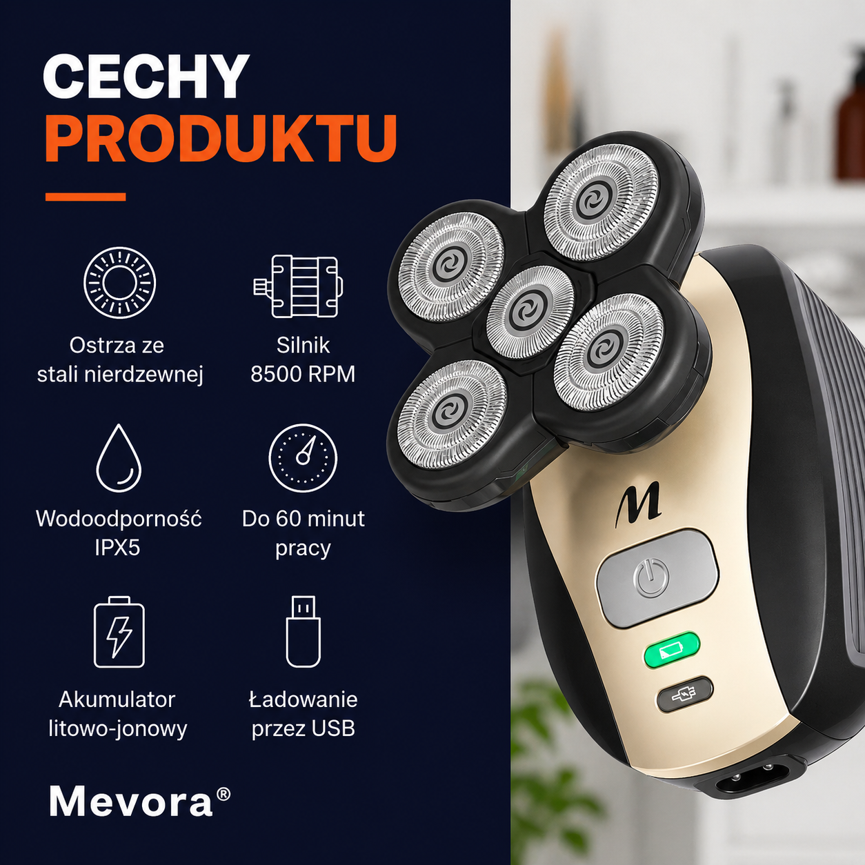 MevoraFlex® Zestaw do golenia