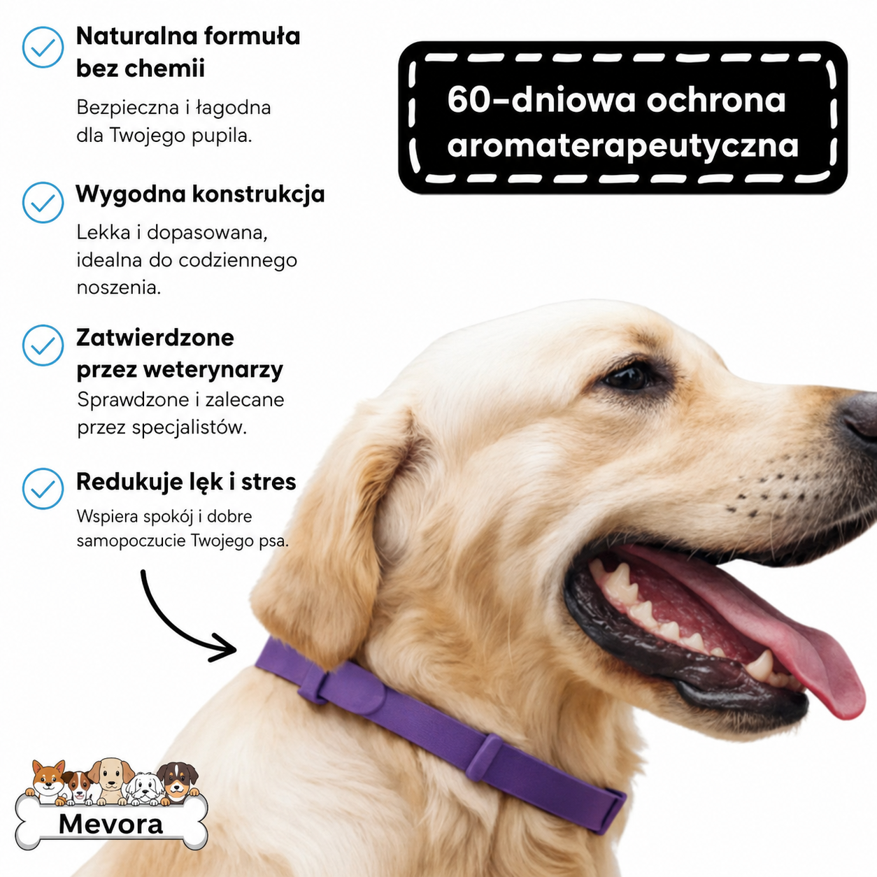 Obroża uspakajająca Mevora