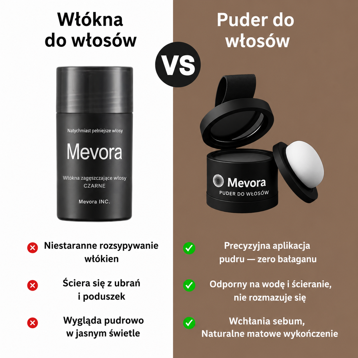 Mineralny Korektor do Włosów Mevora